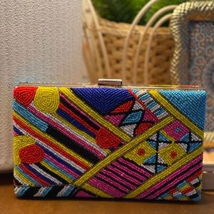 Monsoon and Beyond Hand-beaded clutch